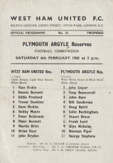West Ham United v Plymouth Argyle