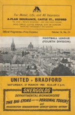 Oxford United v Bradford Park Avenue