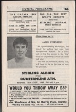 Stirling Albion v Dunfermline Athletic