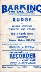 Barking v Enfield