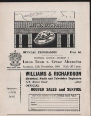 Luton Town v Crewe Alexandra