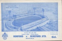 Romford v Hereford United