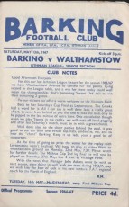Barking v Walthamstow Avenue
