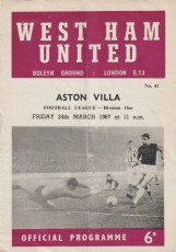 West Ham United v Aston Villa