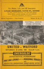 Oxford United v Watford