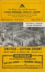 Oxford United v Leyton Orient