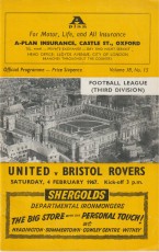 Oxford United v Bristol Rovers