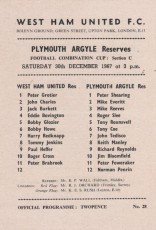 West Ham United v Plymouth Argyle