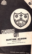 Cambridge City v Burton Albion