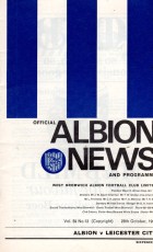 West Bromwich Albion v Leicester City
