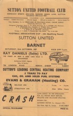 Sutton United v Barnet