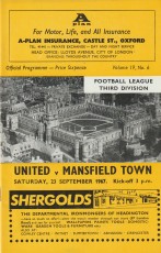 Oxford United v Mansfield Town
