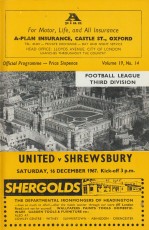 Oxford United v Shrewsbury Town
