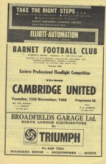 Barnet v Cambridge United