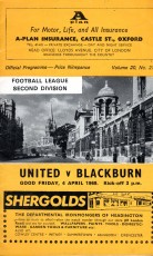 Oxford United v Blackburn Rovers