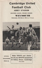 Cambridge United v Weymouth