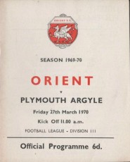 Leyton Orient v Plymouth Argyle