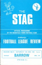 Mansfield Town v Barrow
