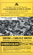 Oxford United v Carlisle United