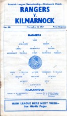 Rangers v Kilmarnock
