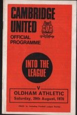 Cambridge United v Oldham Athletic