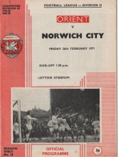 Leyton Orient v Norwich City