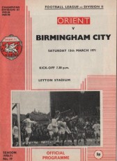 Leyton Orient v Birmingham City