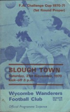 Wycombe Wanderers v Slough Town