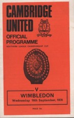 Cambridge United v Wimbledon