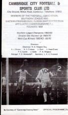 Cambridge City v Chelmsford City
