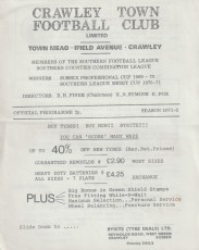 Crawley Town v Metropolitan Police
