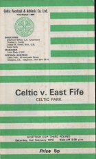 Celtic v East Fife
