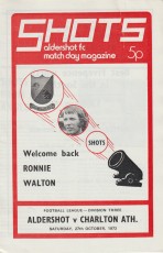 Aldershot Town v Charlton Athletic