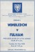 Wimbledon v Fulham