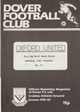 Dover Athletic v Oxford United