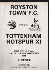 Royston Town v Tottenham Hotspur