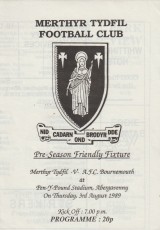 Merthyr Tydfil v Bournemouth