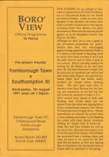 Farnborough Town v Southampton