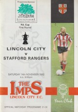 Lincoln City v Stafford Rangers