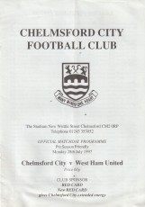 Chelmsford City v West Ham United