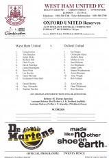 West Ham United v Oxford United