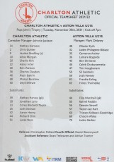 Charlton Athletic v Aston Villa