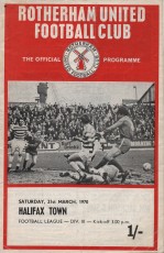 Rotherham United v Halifax Town