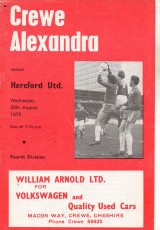 Crewe Alexandra v Hereford United
