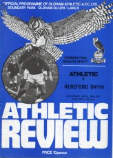 Oldham Athletic v Hereford United