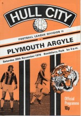 Hull City v Plymouth Argyle