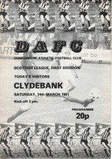 Dunfermline Athletic v Clydebank