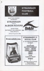 Stranraer v Albion Rovers