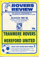 Tranmere Rovers v Hereford United