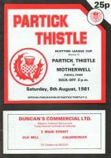 Partick Thistle v Motherwell